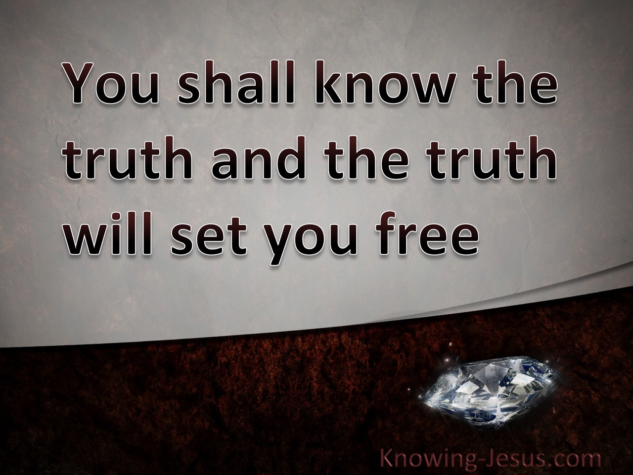 John 8:32 Your Uncut Diamond (devotional)02:02 (gray)